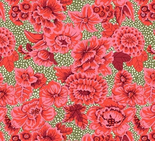 From The Archives - Red Floral Dots PWGP002.RED