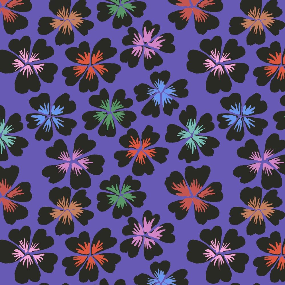 Kaffe Collective February 2024 -  Petals Purple PWGP201.PURPLE