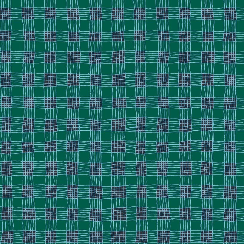Kaffe Collective - Gingham Aqua PWBM089.AQUA