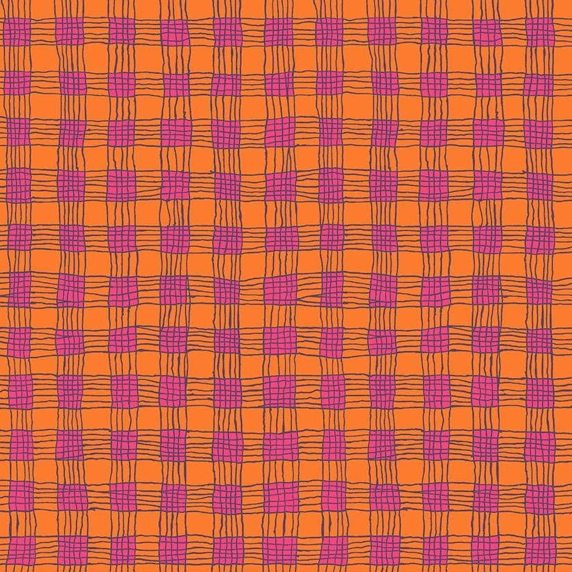 Kaffe Collective - Gingham Coral PWBM089-CORAL