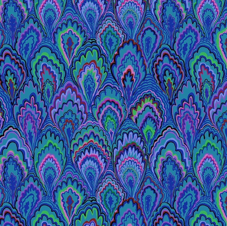 Kaffe Collective - Marble Scallops Blue PWGP207.BLUE