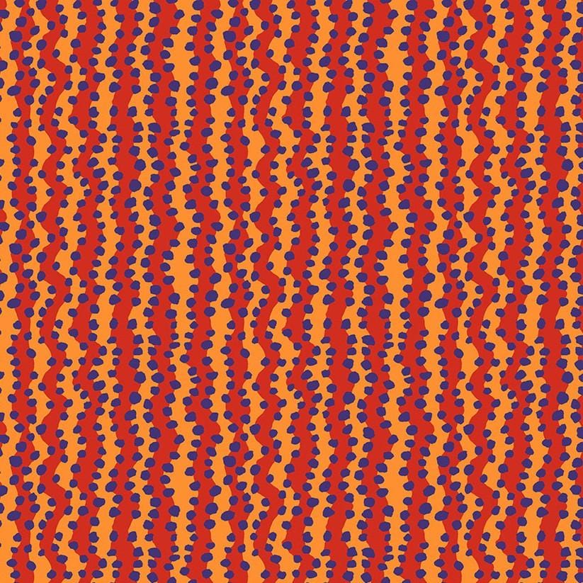 Kaffe Collective - SM Bubble Stripe Red PWBM097-RED