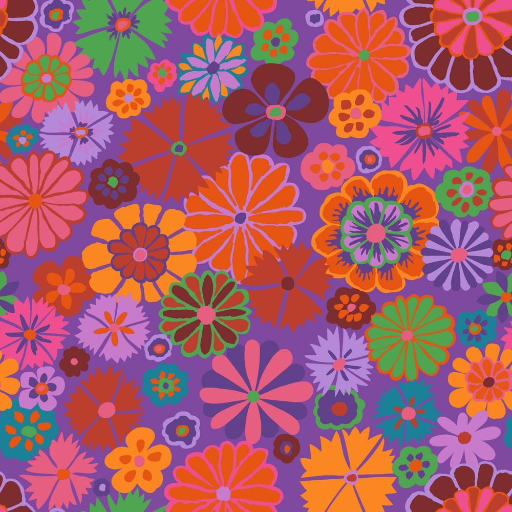 Kaffe Fassett Collective August 2024 - Folk Flower Red PWGP204.RED