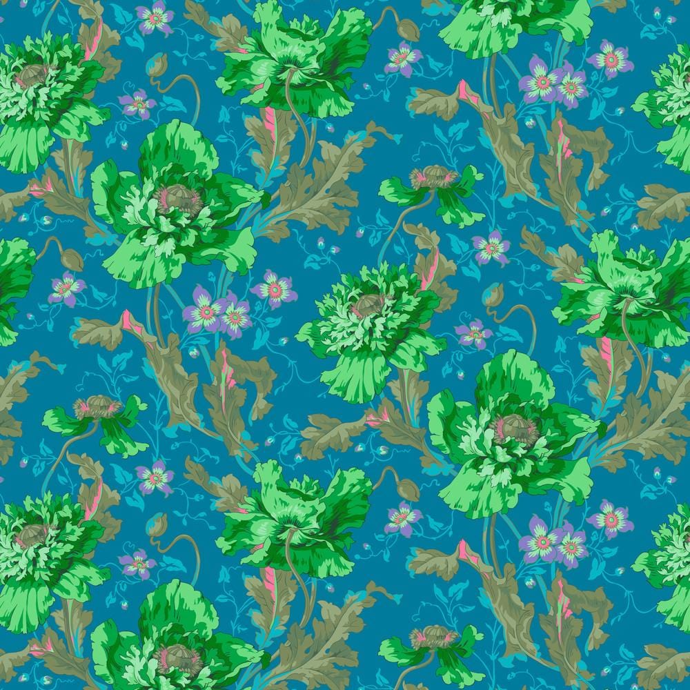 Kaffe Fassett Collective August 2024 - Papaver Green PWPJ127.GREEN