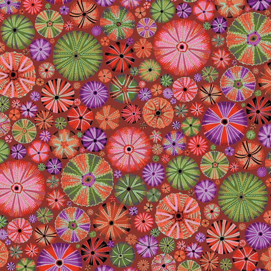 Kaffe Fassett Collective August 2024 - Urchins Red PWPJ125.RED