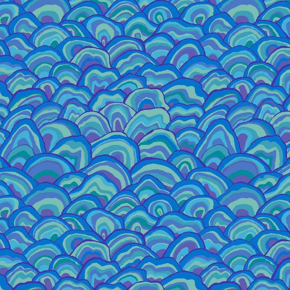 Kaffe Fassett Collective August 2024 - Wobble Blue PWBM092.BLUE