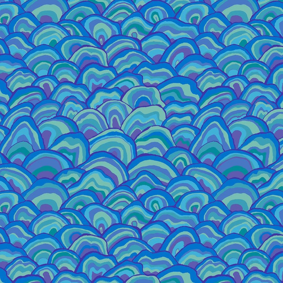 Kaffe Fassett Collective August 2024 - Wobble Blue PWBM092.BLUE