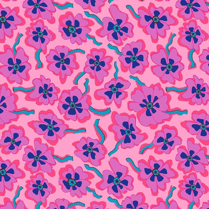 Kaffe Fassett Collective - Camo Flower Pink PWBM088.PINK