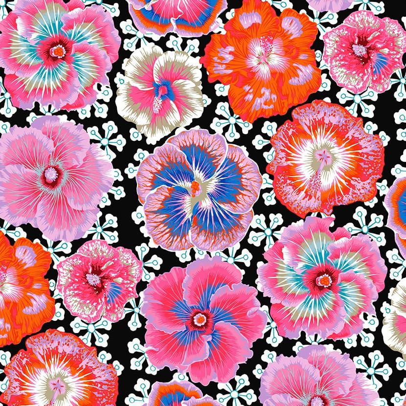 Kaffe Fassett Collective - Floating Hibiscus Contrast PWPJ122.CNTRAST