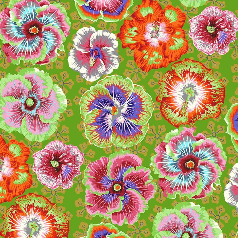 Kaffe Fassett Collective - Floating Hibiscus Green PWPJ122.GREEN