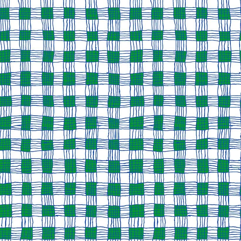 Kaffe Fassett Collective - Gingham Green PWBM089.GREEN