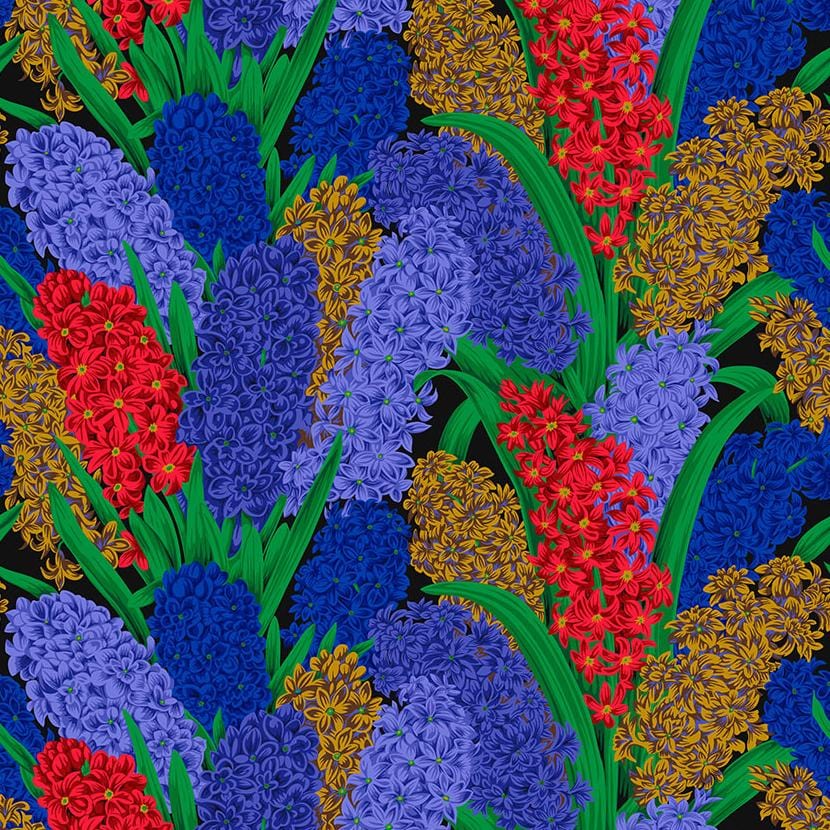 Kaffe Fassett Collective - Hyacinthus Dark PWPJ123.DARK