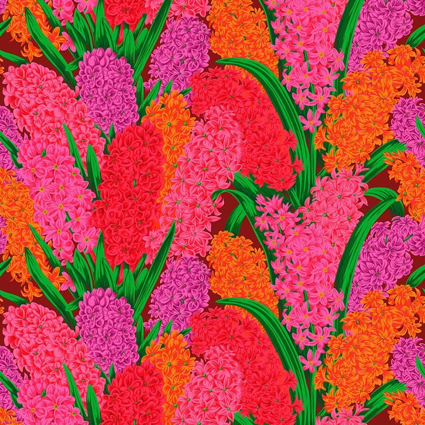 Kaffe Fassett Collective - Hyacinthus Grey PWPJ123.RED