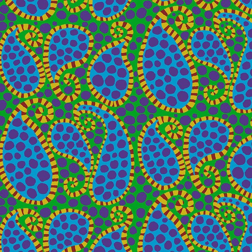 Kaffe Fassett Collective - Paisley Dot Green PWBM090.GREEN