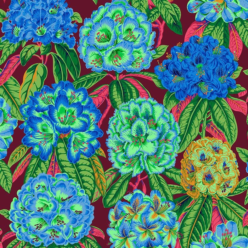 Kaffe Fassett Collective - Rhododendrons Green PWPJ124.GREEN