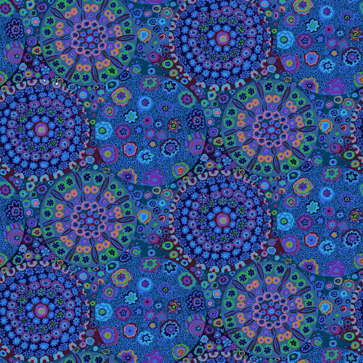 Kaffe Quilt Backs - Millefiore Blue 108in Backing FS-QBGP006.BLUE