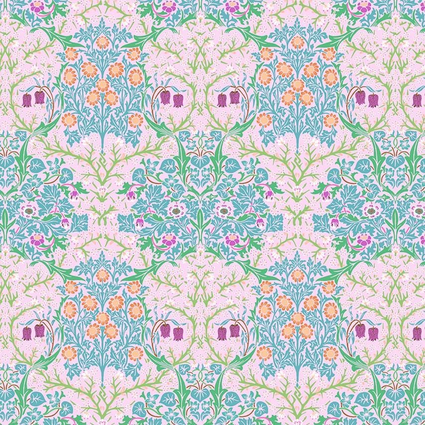 Kaffe x Morris & Co. - Blackthorn Pink PWKW002.PINK