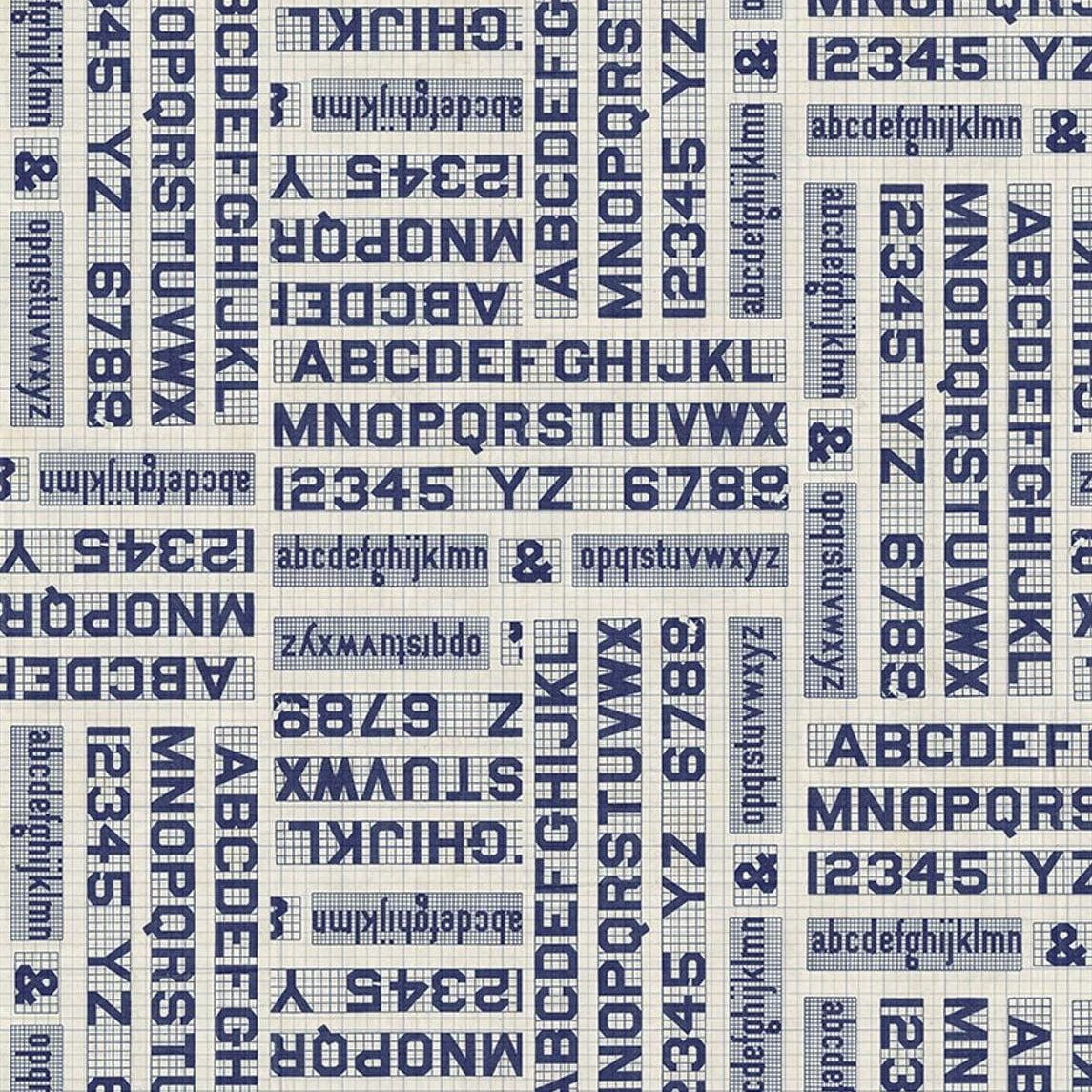 Palette Indigo - Indigo Typography PWTH295.INDIGO