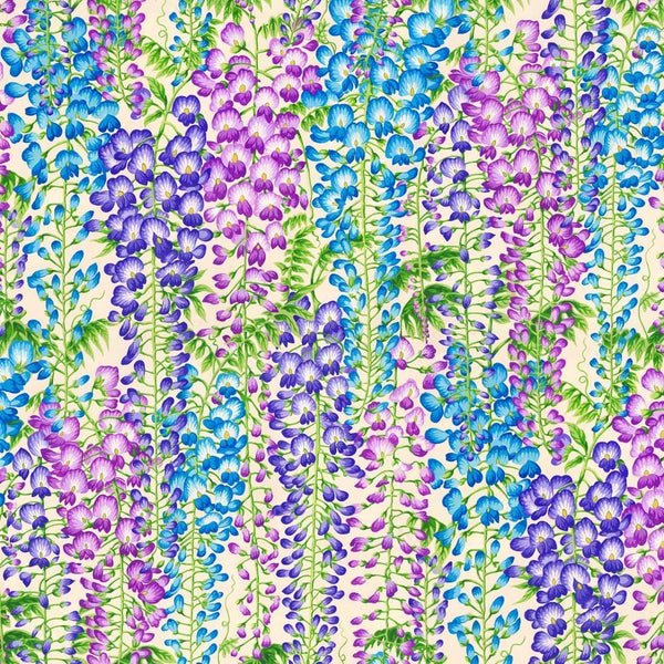 Temple Garden - Japanese Wisteria Ivory – Stitchin Heaven