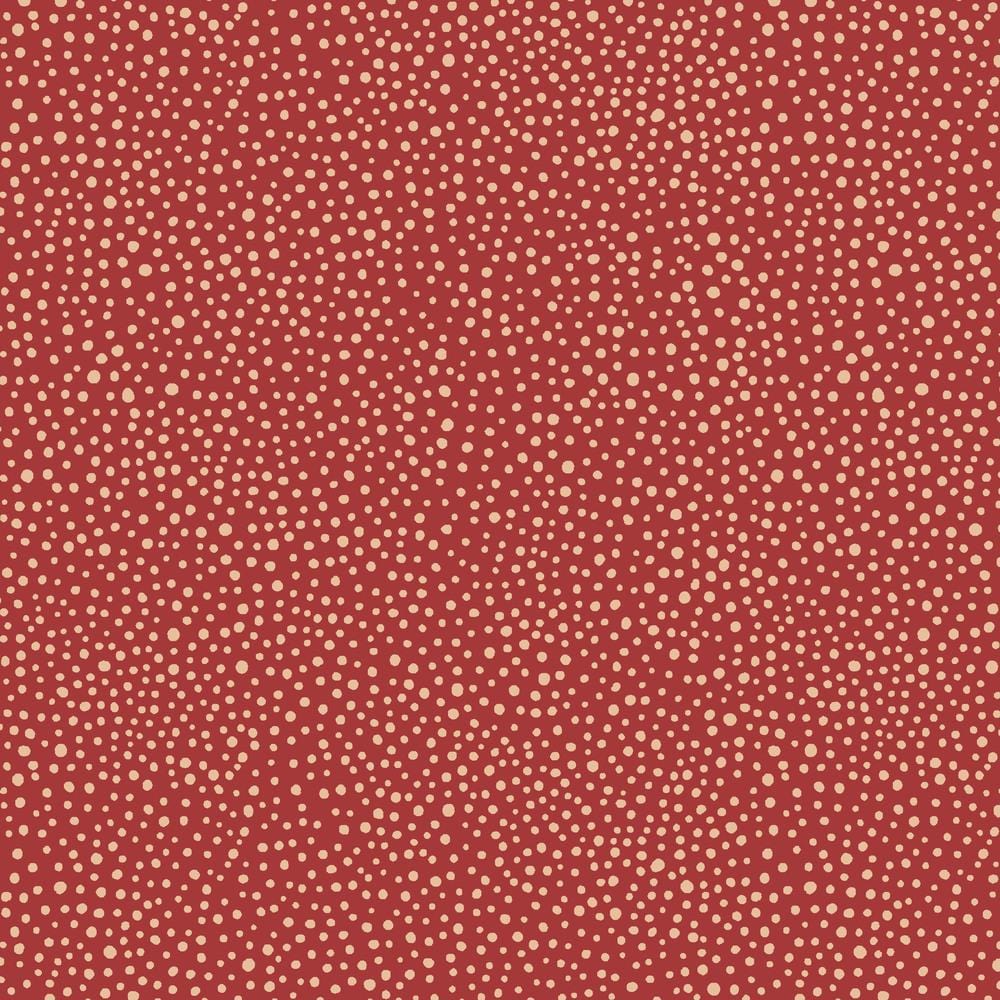 The Original Morris & Co. - Seaweed Dot Red PWWM008.REDXX