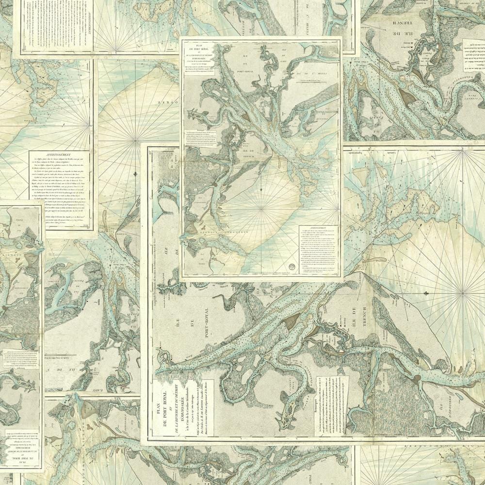 Tim Holtz Palettes Teal - Map PWTH273.TEAL