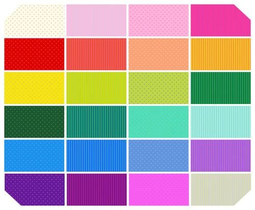 True Colors - 5" Square Charm Pack 42pc FB6CPTP.TINYCOR