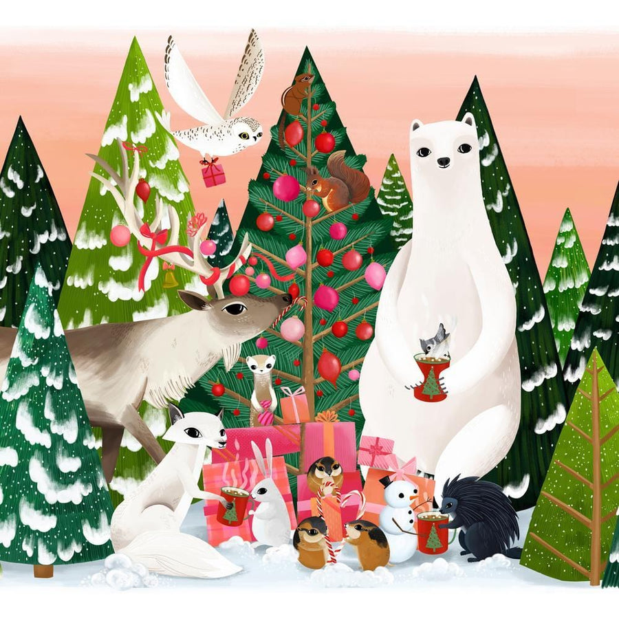 Woodland Holiday - Holiday Celebration Panel PWKT018.XPANEL