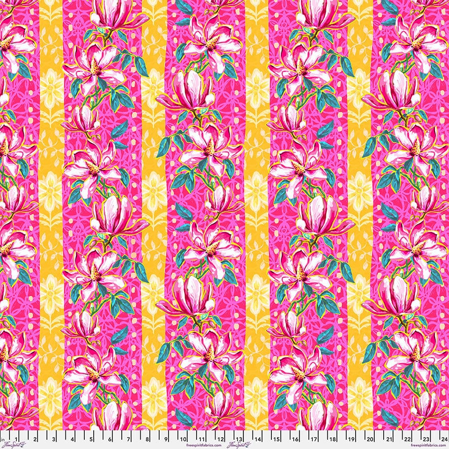 Festival Cotton Fabric - Magnolias Pink (FreeSpirit) PWOB119.PINK