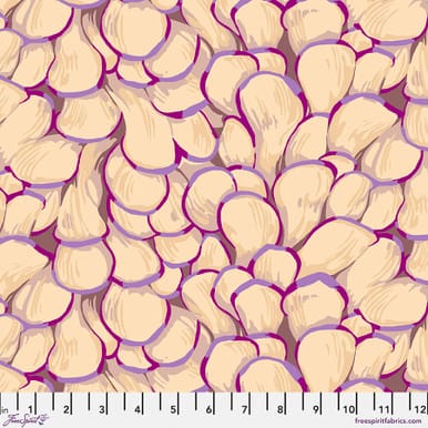 Forage Cotton Fabric - Oyster Mushroom (FreeSpirit) PWMN068.LIGHT