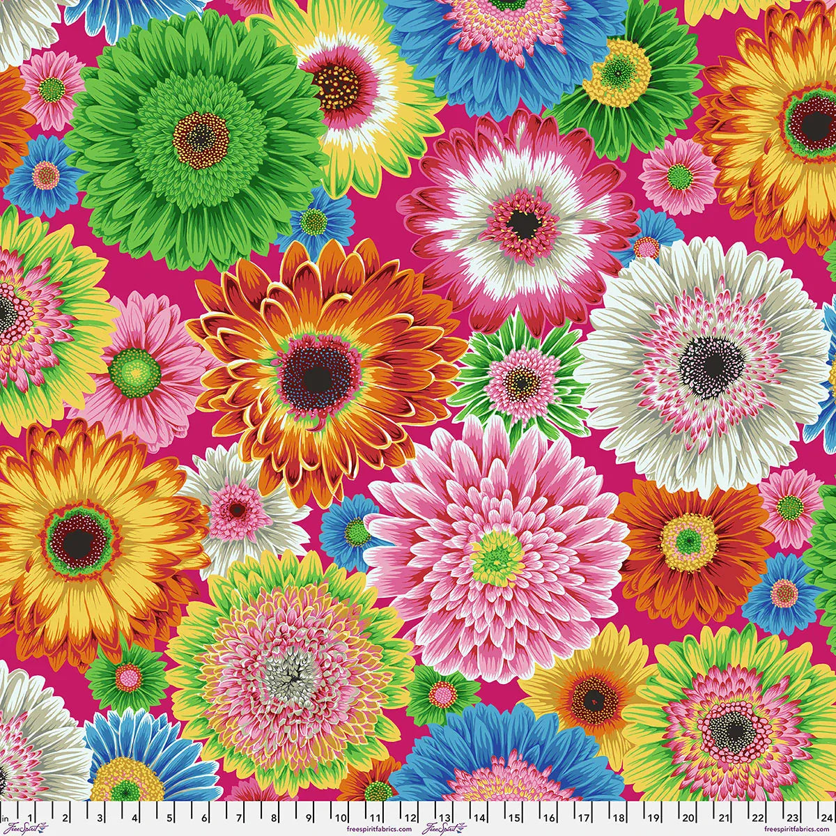 Gerbera Daisies Bright - Kaffe Fassett Collective August 2026 PWPJ139.BRIGHT