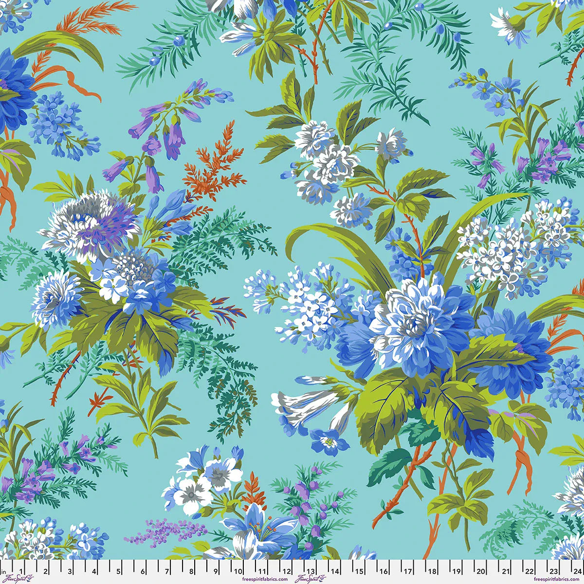 Jardin Blue - Kaffe Fassett Collective August 2026 PWPJ141.BLUE