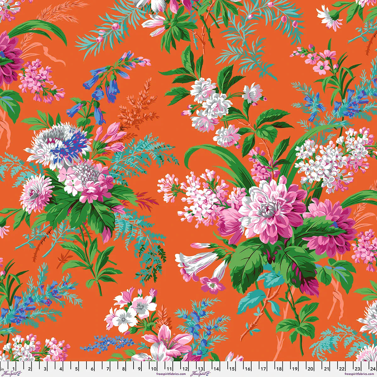 Jardin Orange - Kaffe Fassett Collective August 2026 PWPJ141.ORANGE