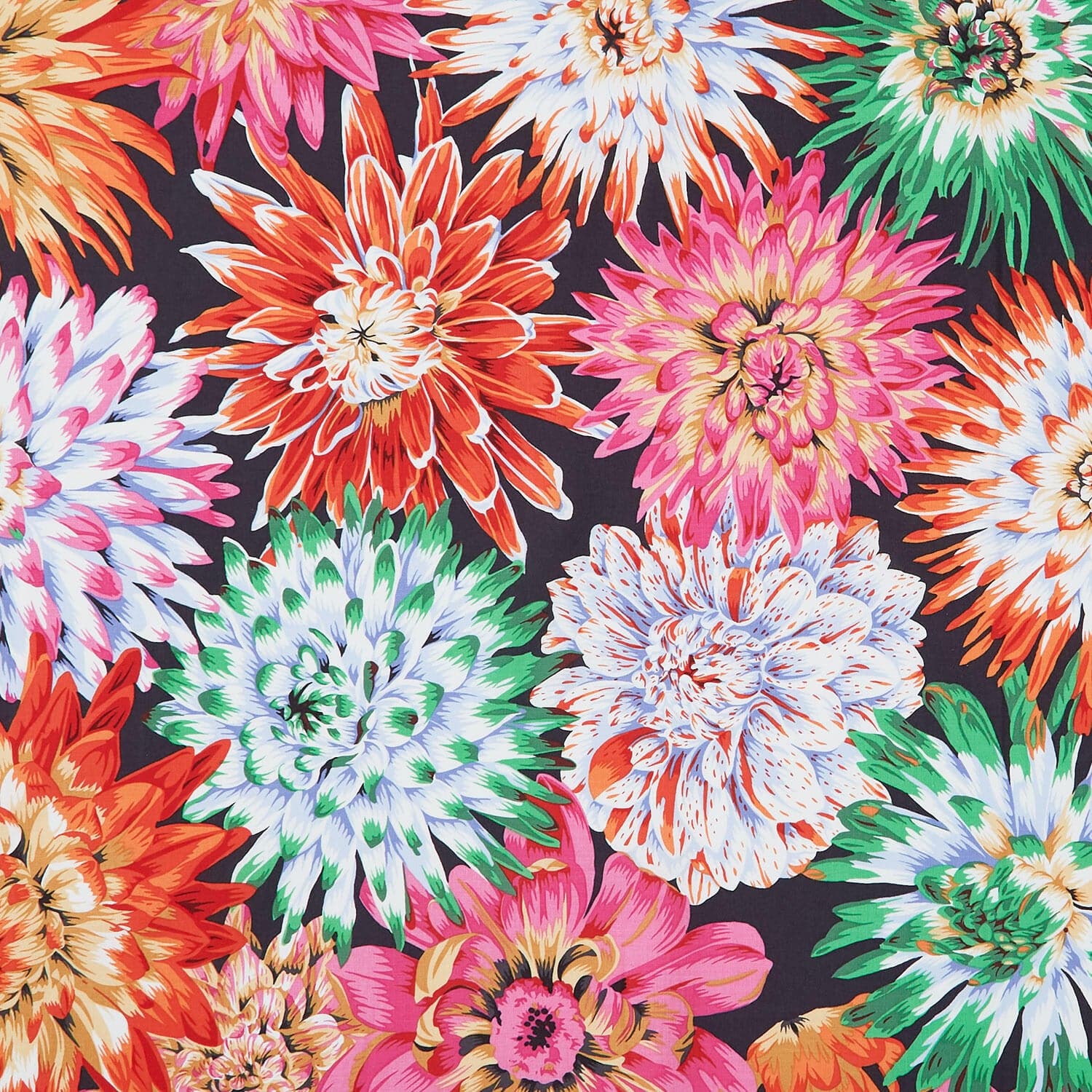 Kaffe Fassett Cotton Fabric - Cactus Dahlia Contrast (FreeSpirit) PWPJ054.CONTRAST