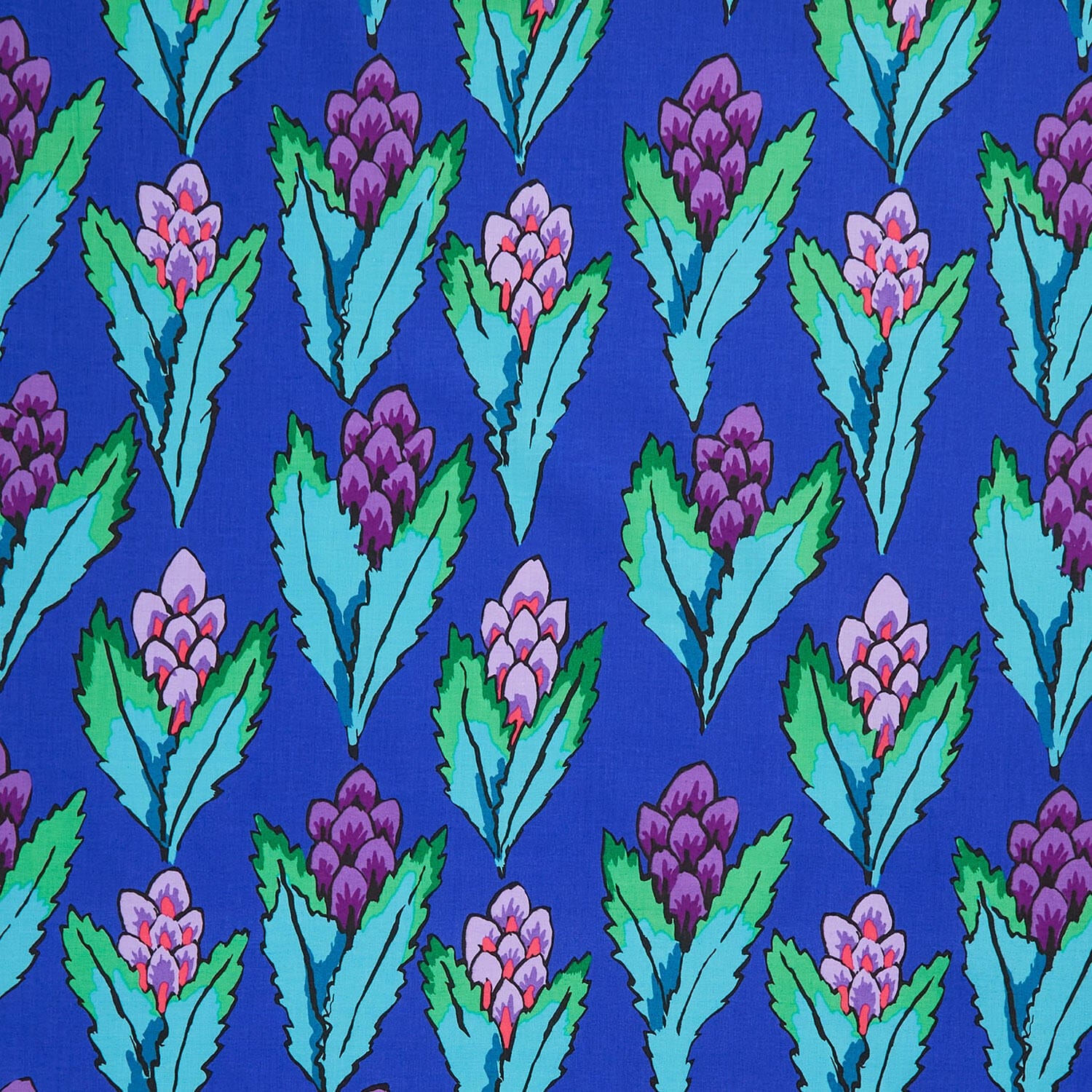 Kaffe Fassett Cotton Fabric - Hyacinth Blue (FreeSpirit) PWGP214.BLUE