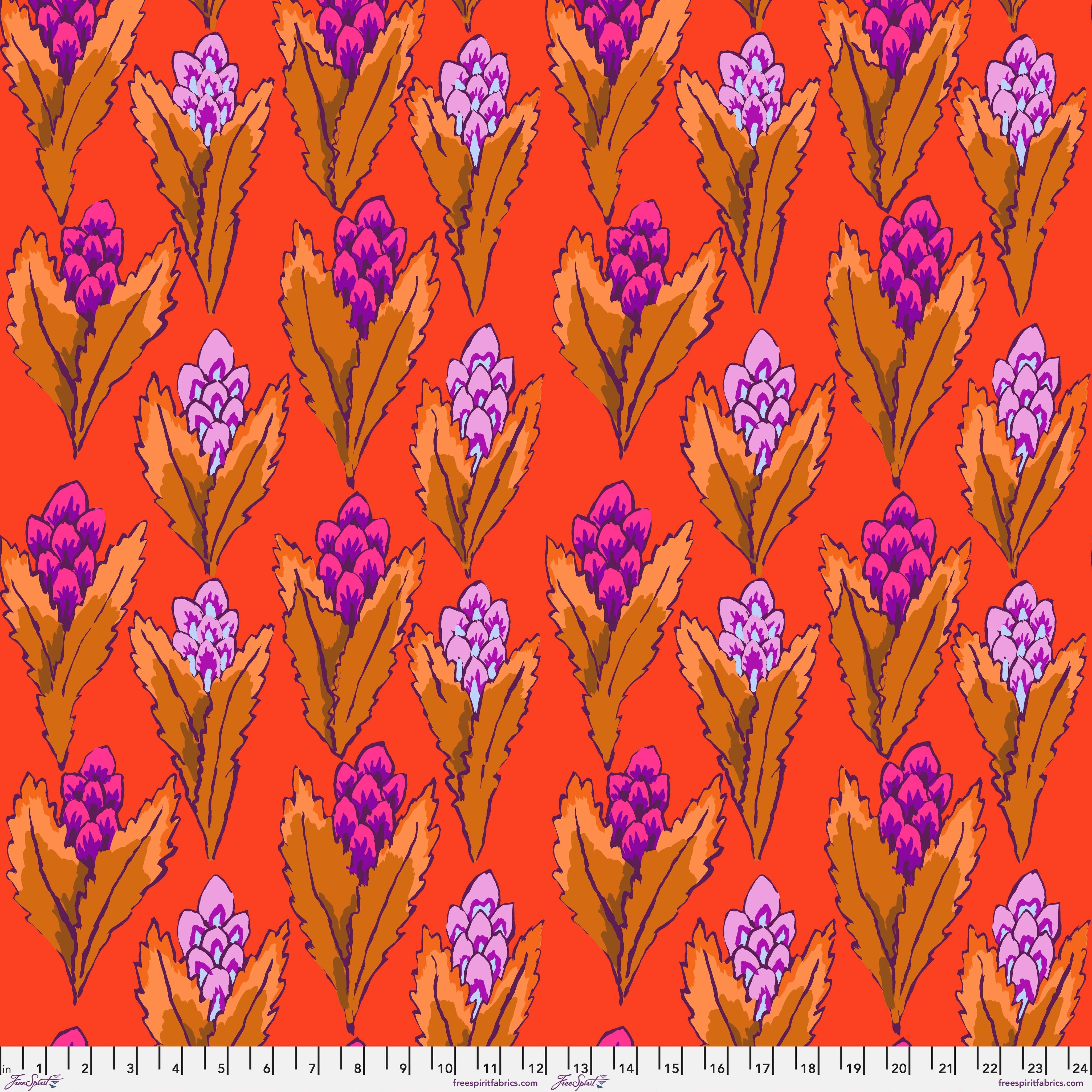 Kaffe Fassett Cotton Fabric - Hyacinth Red (FreeSpirit) PWGP214.RED