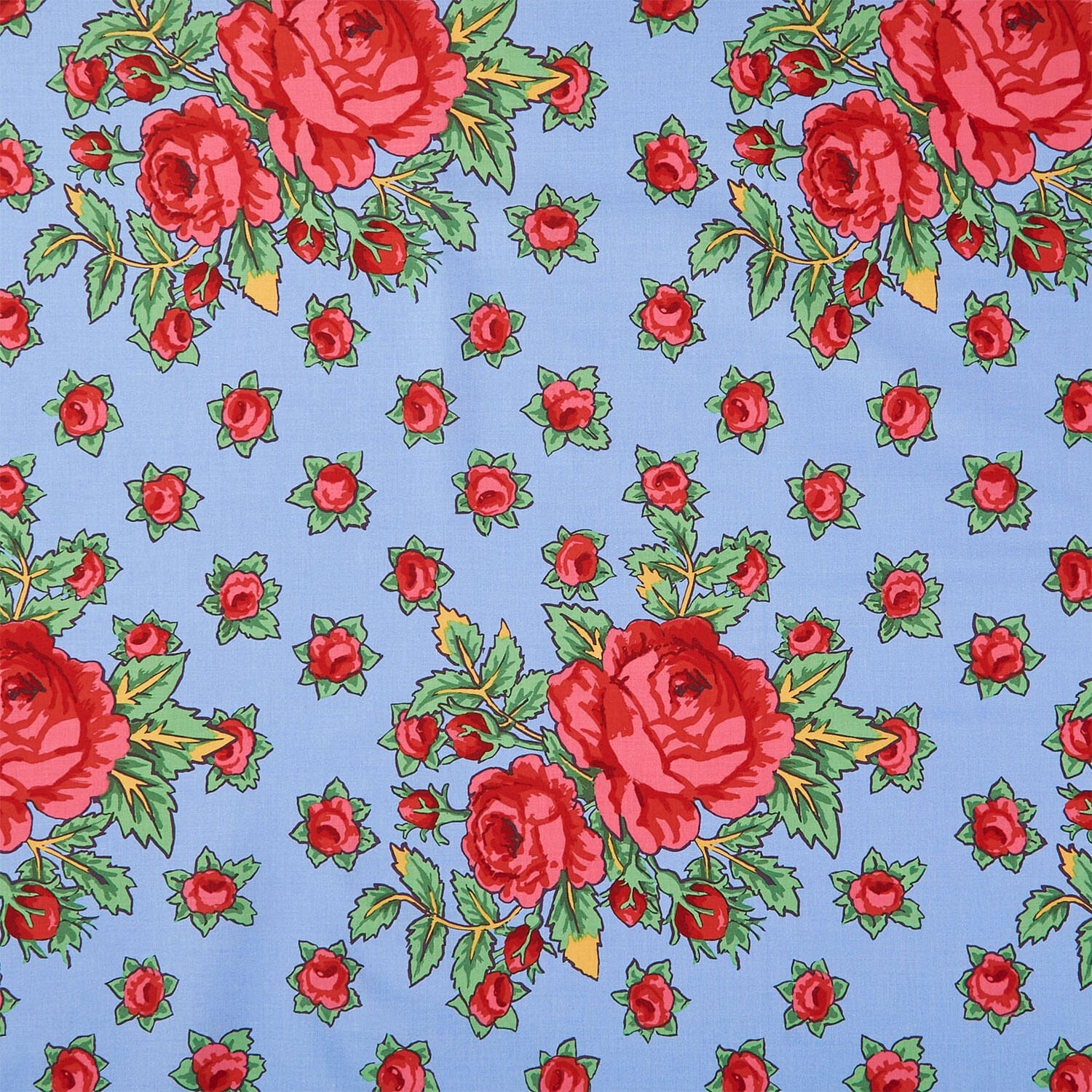 Kaffe Fassett Cotton Fabric - Rosie Sky (FreeSpirit) PWGP212.SKY