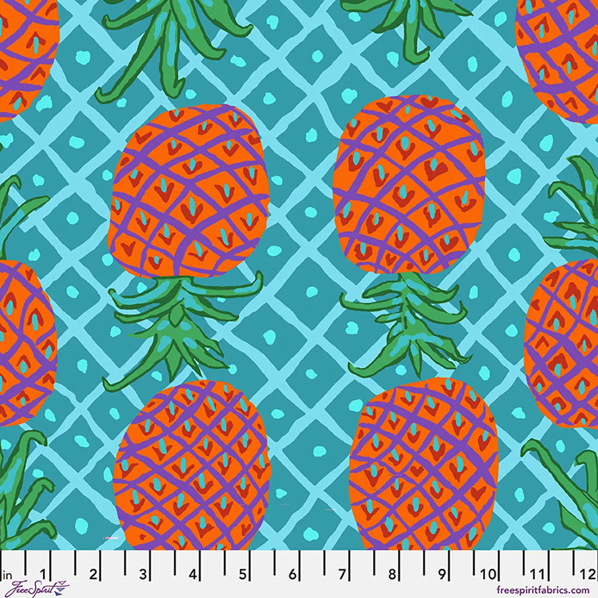Upside Down Aqua - Kaffe Fassett Collective August 2026 PWBM108.AQUA
