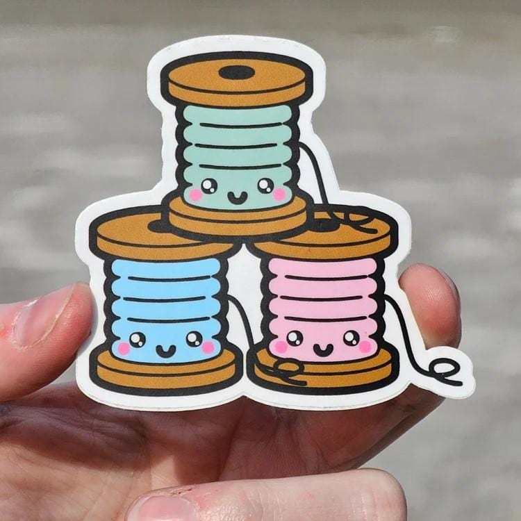 Cute Thread Trio Sticker VS008