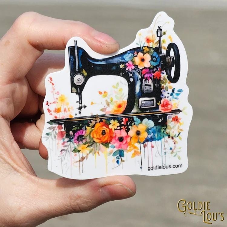 Floral Machine Sticker VS035