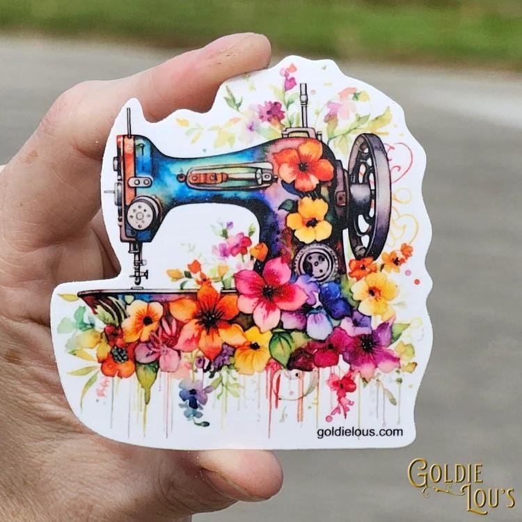 Floral Machine Sticker VS036