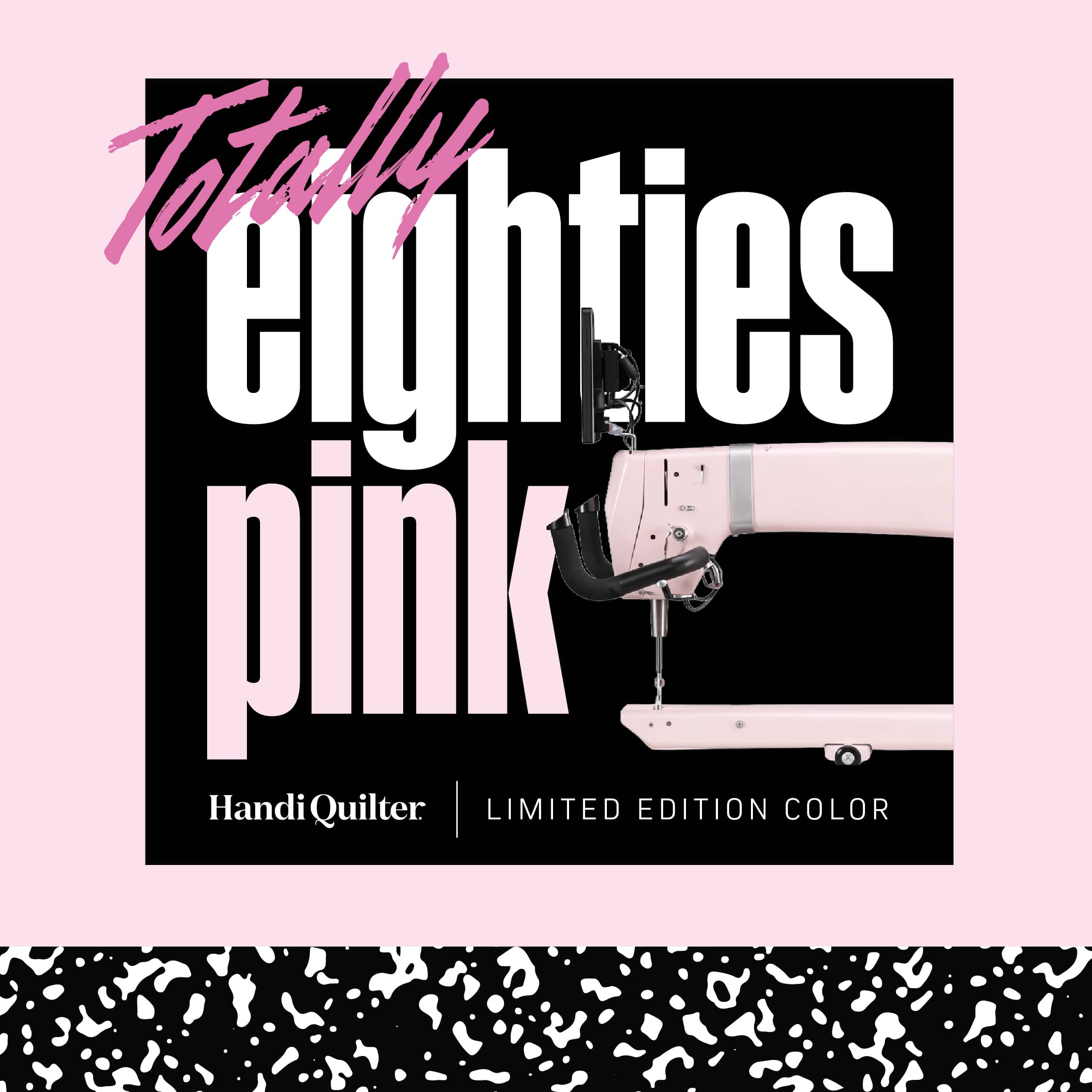 Limited Edition Totally Eighties Pink Amara 20 with Pro-Stitcher and HQ Studio 3 10ft Frame QM00125-10PINK
