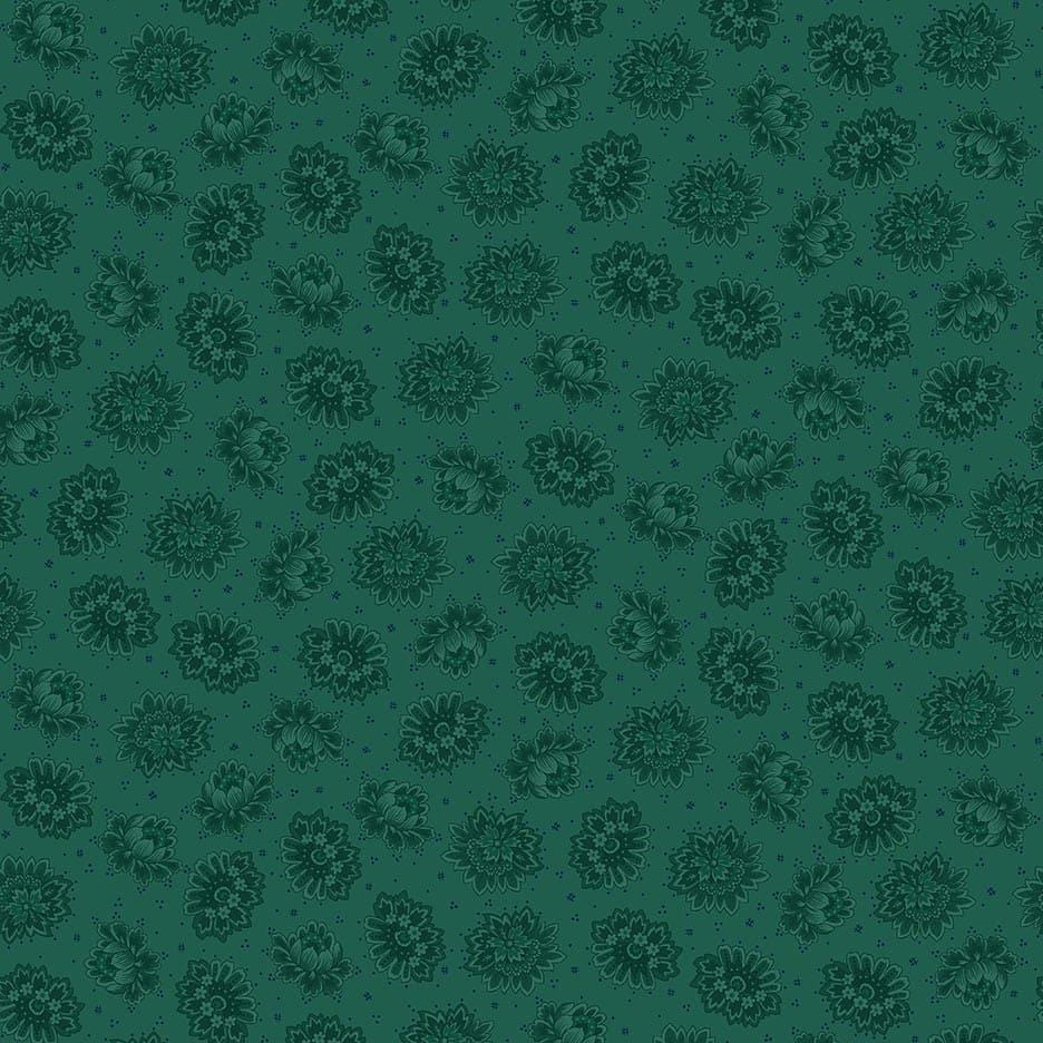 Autumn Farmhouse - Tossed Blooms Teal 966-77