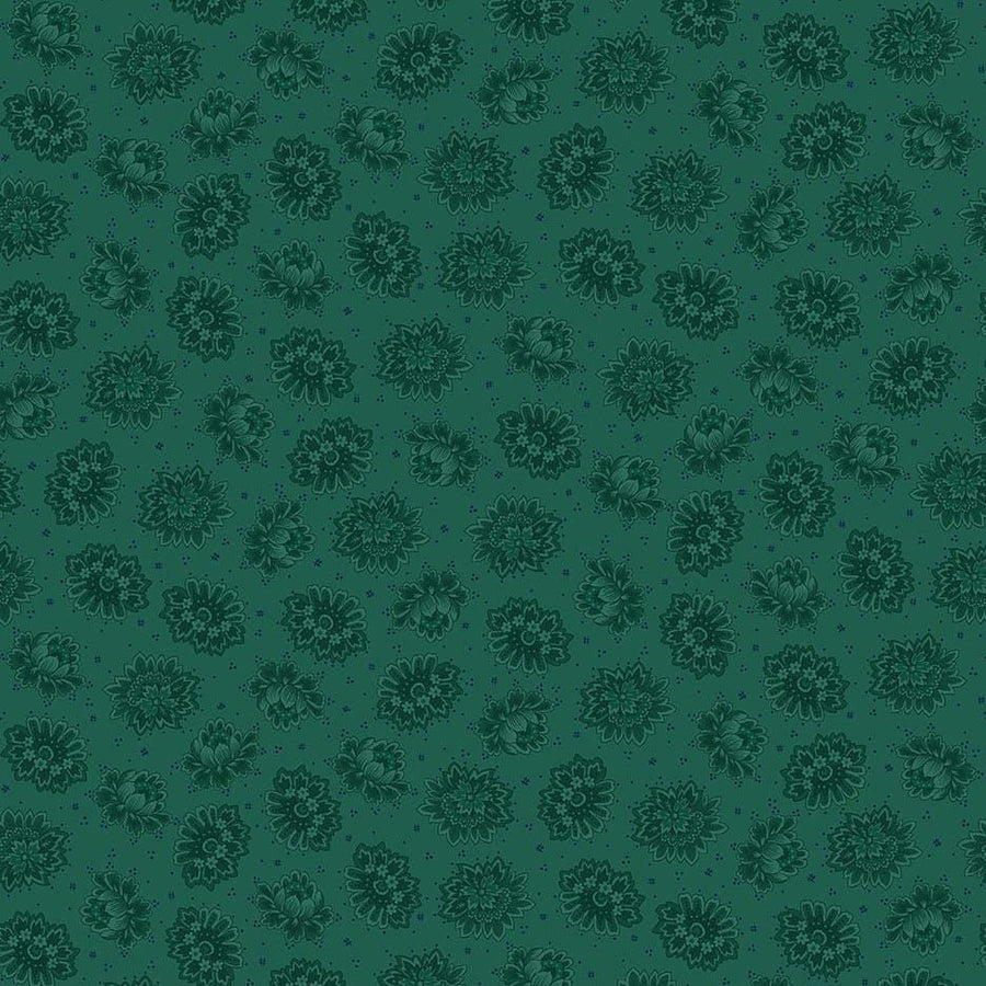 Autumn Farmhouse - Tossed Blooms Teal 966-77