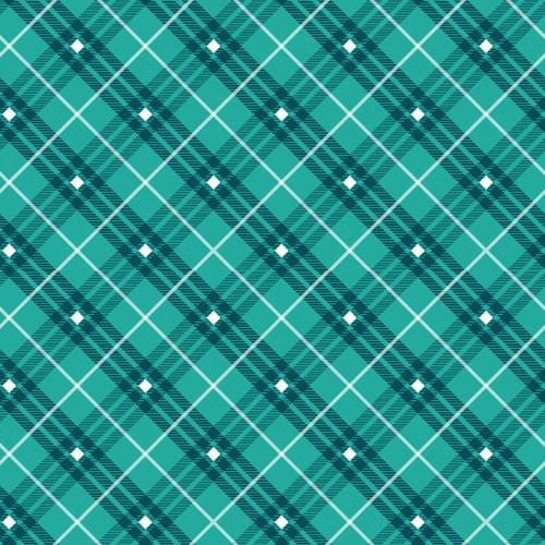 Bias Plaid Basics - Teal 9611-76