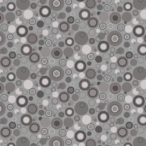 Bubble Dot Basics - Gray 9612-90