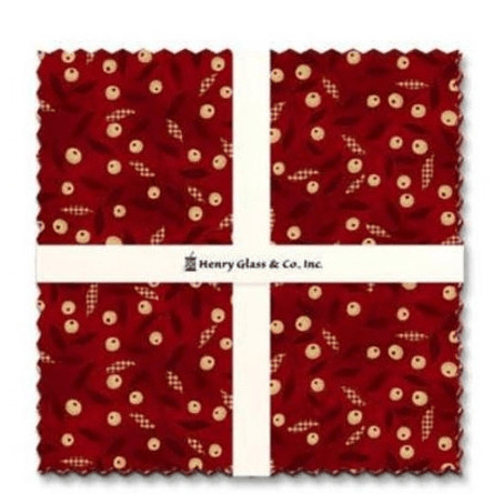 Garnets & Gingham - 10" x 10" Squares 42pcs FB610HG.GARNET