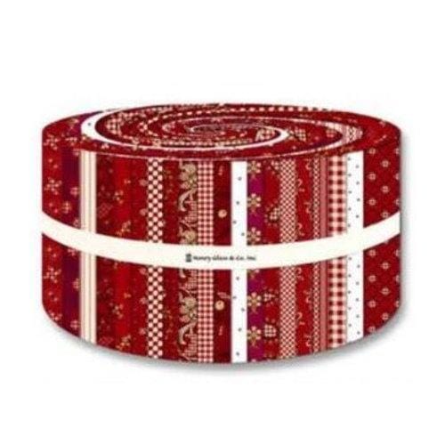 Garnets & Gingham - 2.5" Strips 42pcs FB6DRHG.GARNET