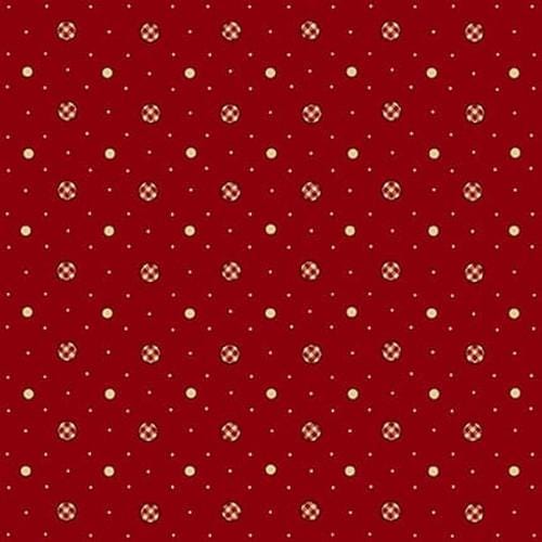 Garnets & Gingham - Gingham Dots Garnet 1345-88