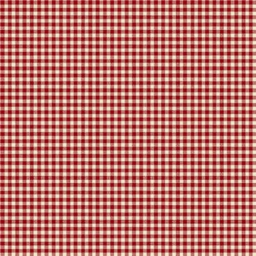 Garnets & Gingham - Gingham Garnet Cream 1348-88