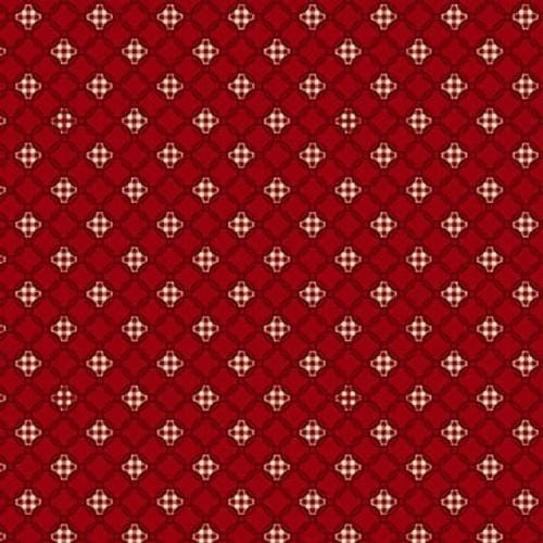 Garnets & Gingham - Gingham Lattice Garnet 1358-88